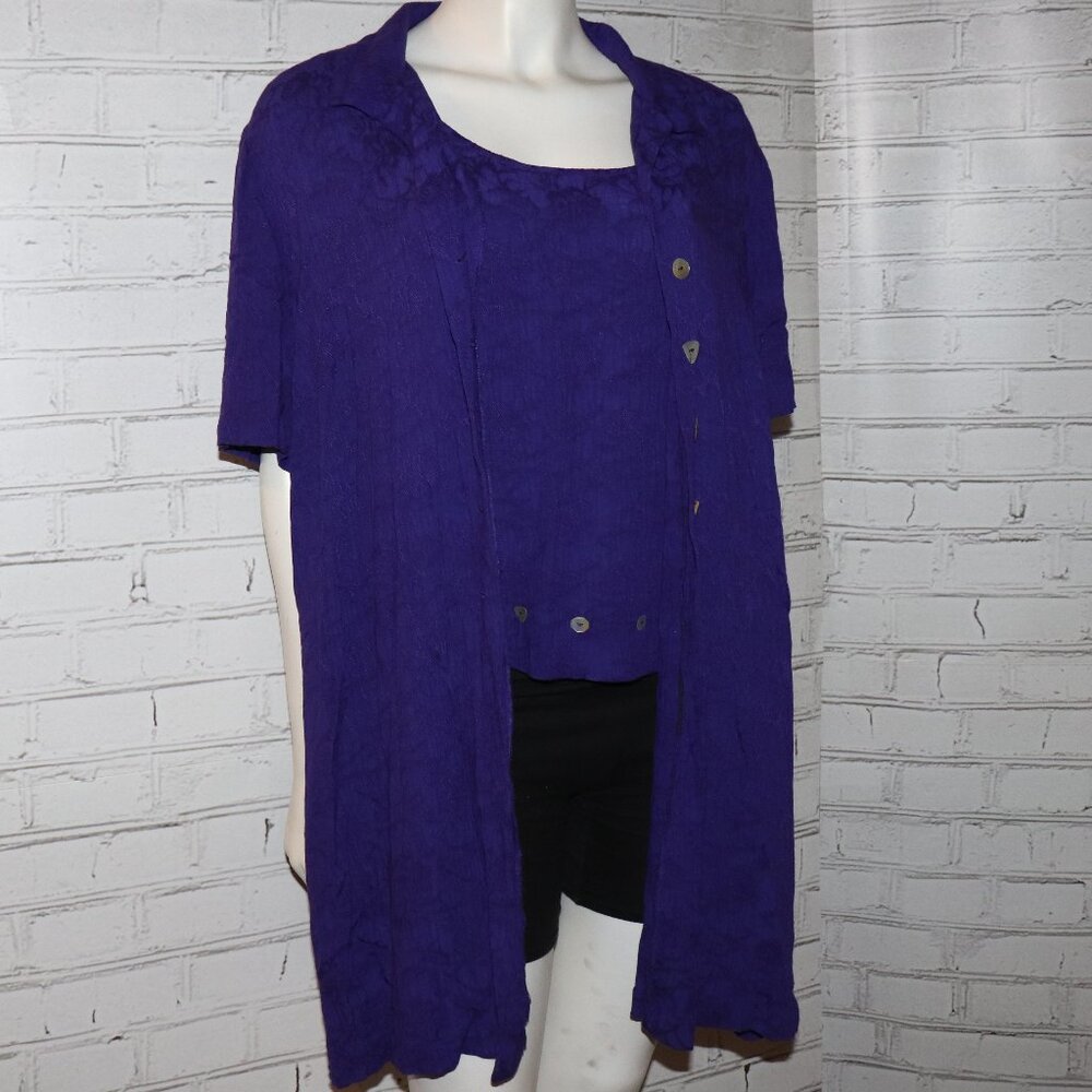 🍇✨ Dark Purple Blouse · Dress Barn · Size 16